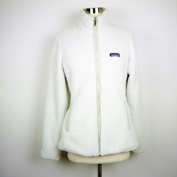 Patagonia Jackets & Blazers - PATAGONIA White High Pile Fleece Jacket Full Zip